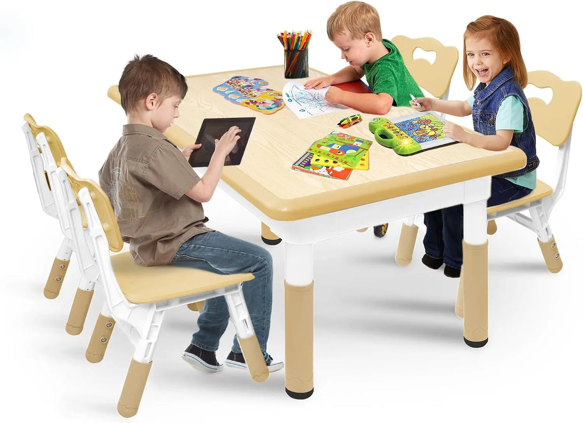 Set de table — pour enfant, en plastique, en bois, réglable