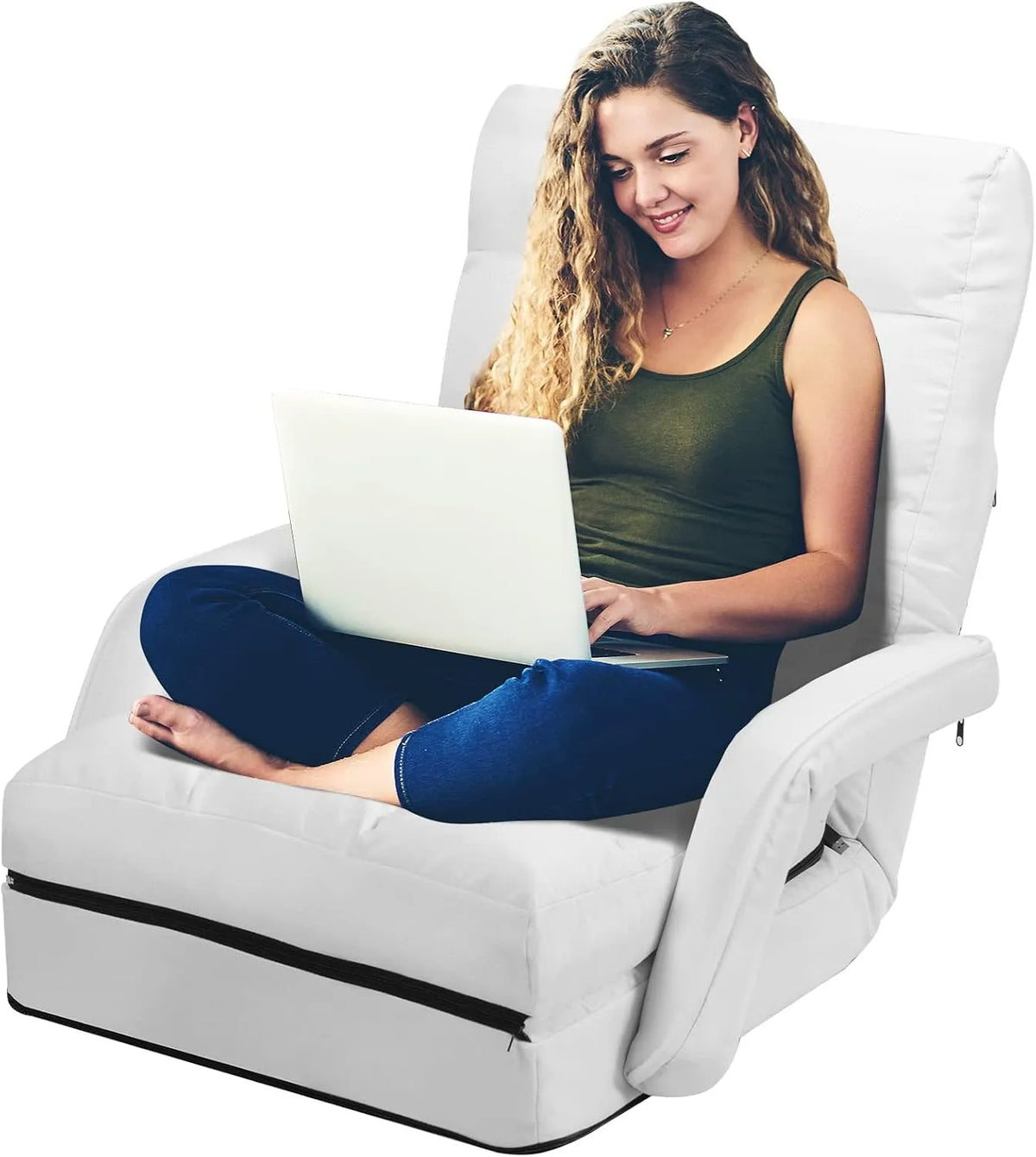COSTWAY Bureau et table informatique: convertible, 1 Place, blanc