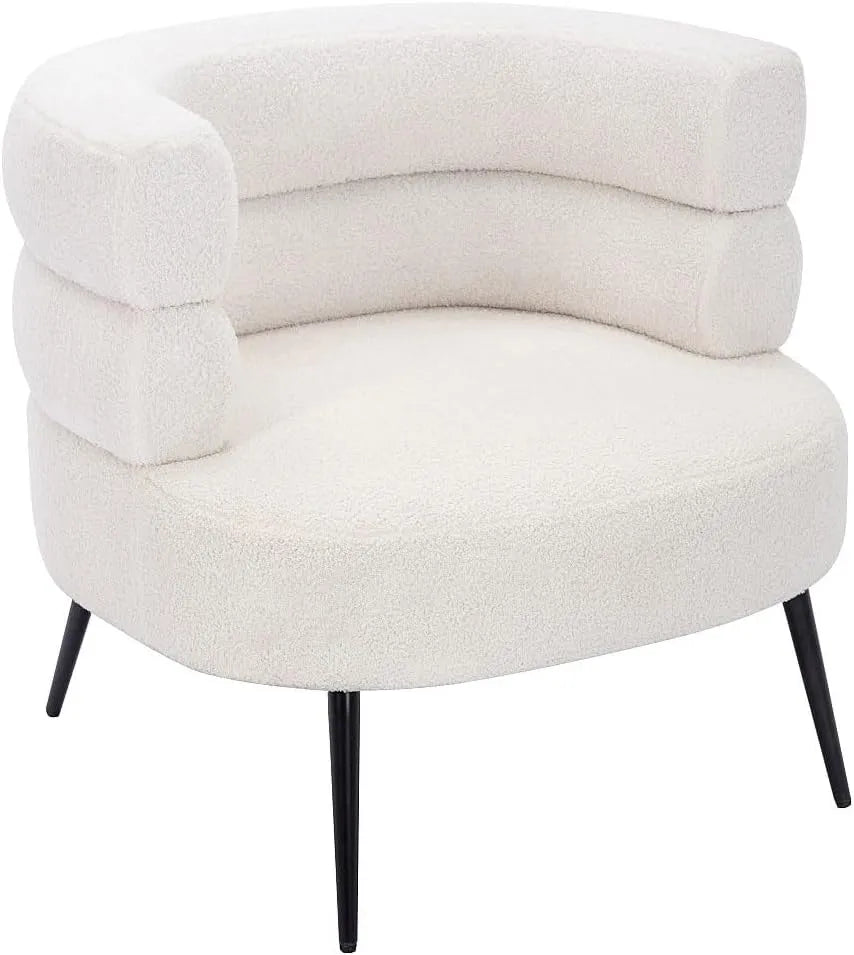 Vente-unique – CAMEDO, revêtement en tissu, revêtement bouclé, blanc