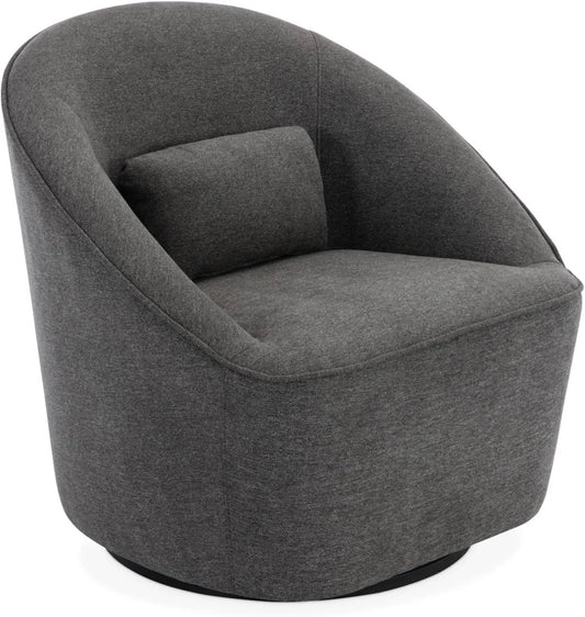sweeek: P 73, revêtement en tissu, pivotant, avec coussins, gris