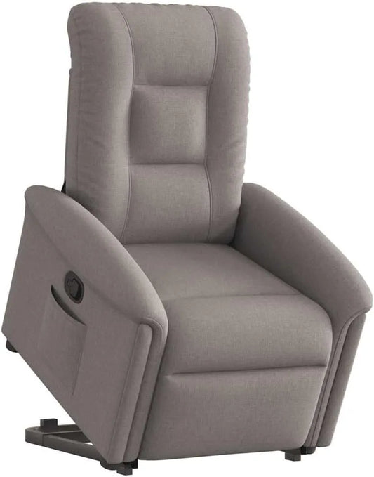Chaise – revêtement en tissu, réglable, beige, inclinable