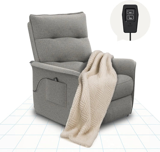Fauteuil relax et fauteuil inclinable — avec dossier, réglable, gris