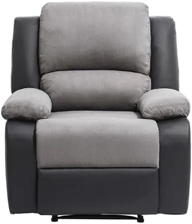 Fauteuil et chaise rembourrée de Relaxation en Microfibre et Simili: gris