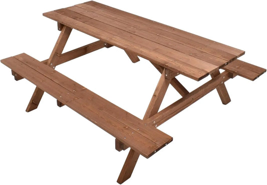 Oasis Pique-Nique: en bois, 6 Places