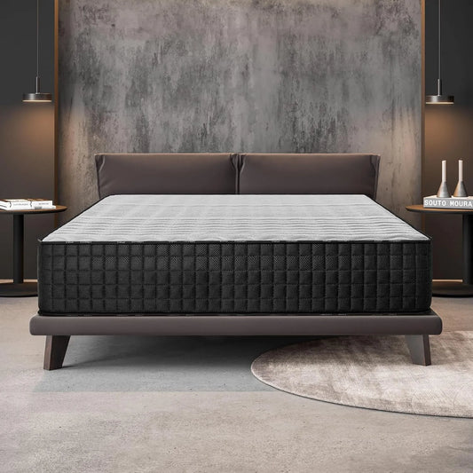Matelas – respirant, rembourrage en mousse, 140 × 190, 30 cm, bleu