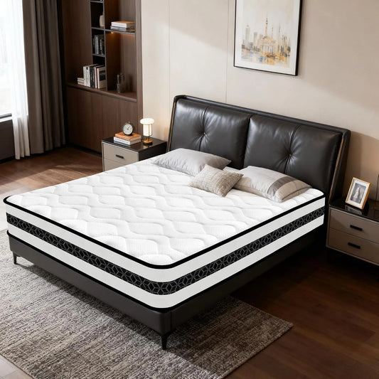 Matelas – rembourrage en mousse, isolé, 140 × 190 cm, 28 cm