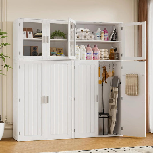 Armoire de rangement – avec rangement, réglable, 2 portes, 180 × 70 × 30 cm