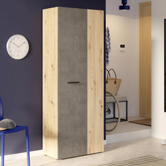 Forte NET306 Meuble à chaussures et armoire à chaussures 70: 68, 7 × 181, 1 × 36, 5 cm