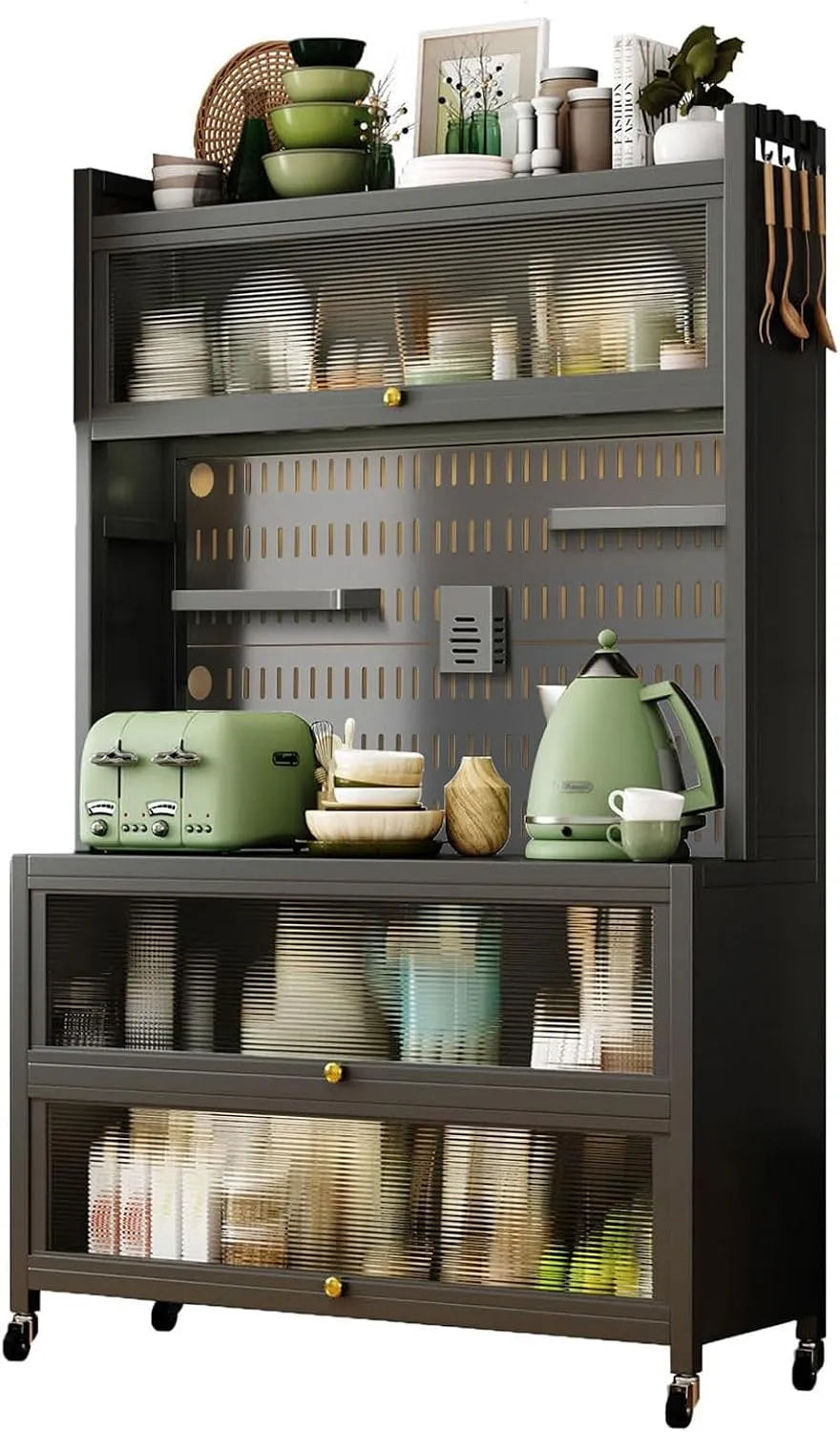Armoire de rangement – sur pied, avec rangement, 100 cm