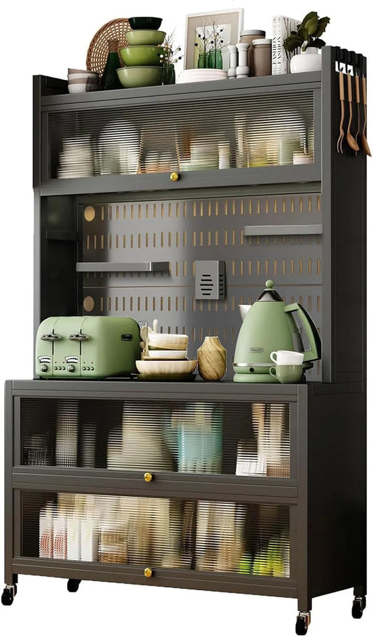 Armoire de rangement – sur pied, avec rangement, 100 cm
