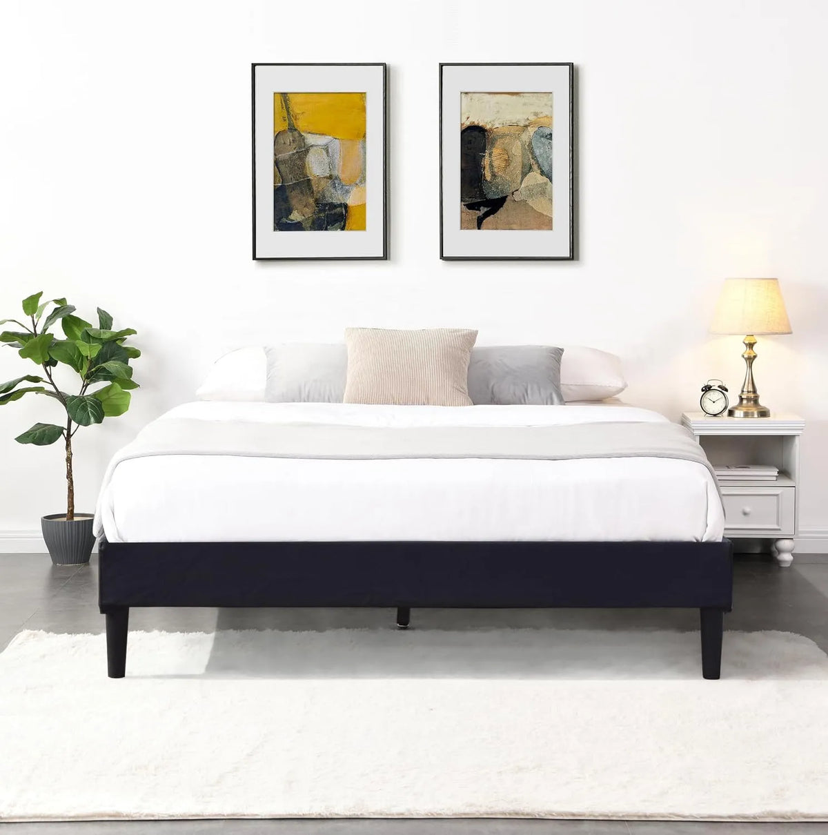 King of Dreams Sommier 180x200 cm Tapissier déhoussable Housse Lavable – 180 × 200 cm, 2 × 13, 20 cm, noir
