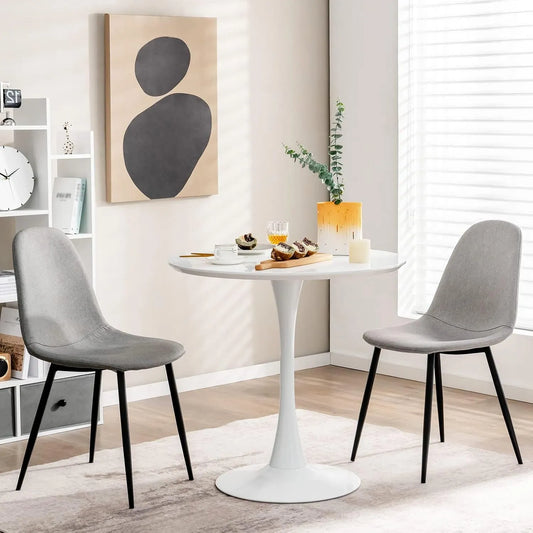 Table basse et table de salon – 80 cm, blanc