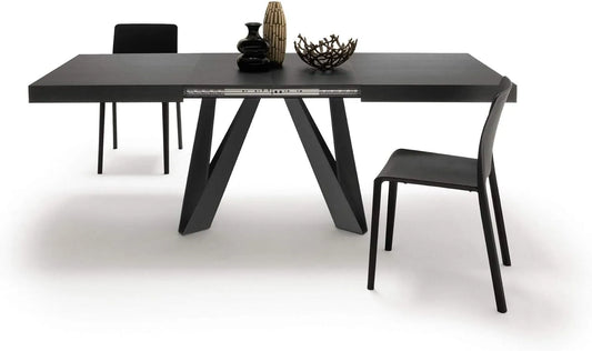 Mobili Fiver Table Extensible Romina 140 220 X 90 cm — noir