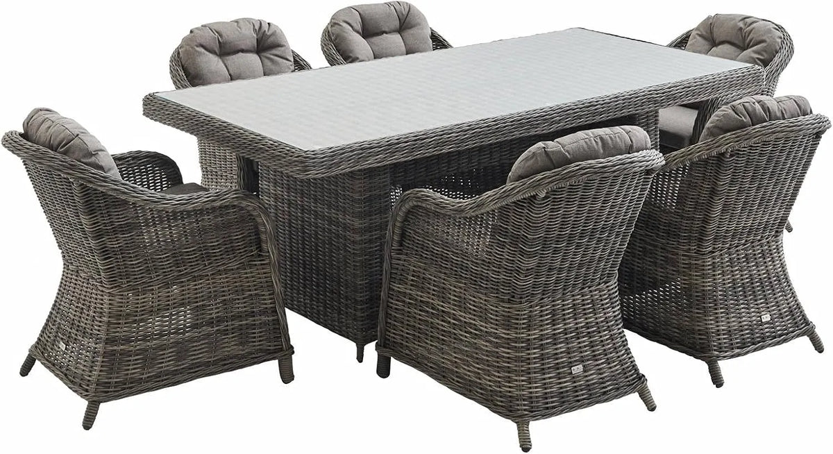 sweeek Alice's Garden – avec coussins, 6 Places, gris