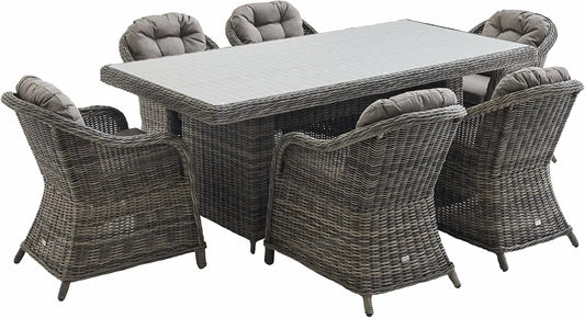 sweeek Alice's Garden – avec coussins, 6 Places, gris