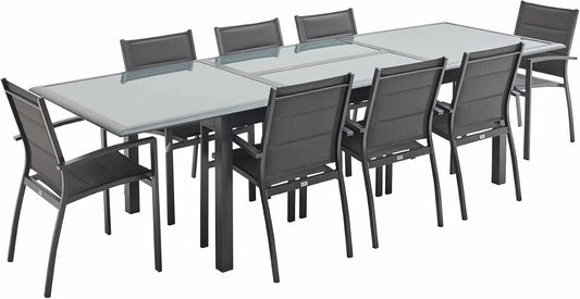 sweeek Alice's Garden — en aluminium, 300cm, anthracite, extensible