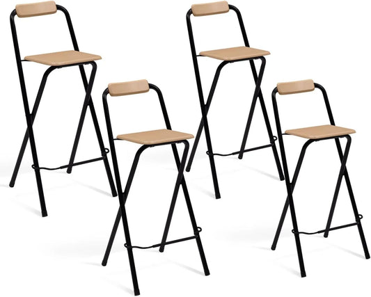 IDMarket: en bois, Lot de 4, noir