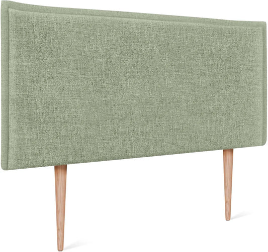 Lit rembourré et cadre de lit tapissé – 90 × 105cm, vert