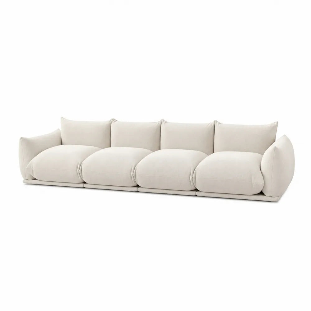Canapé modulaire en lin beige 300x100x80cm