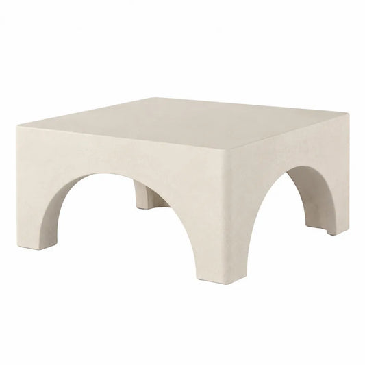Table basse en béton beige 70x70x35 cm