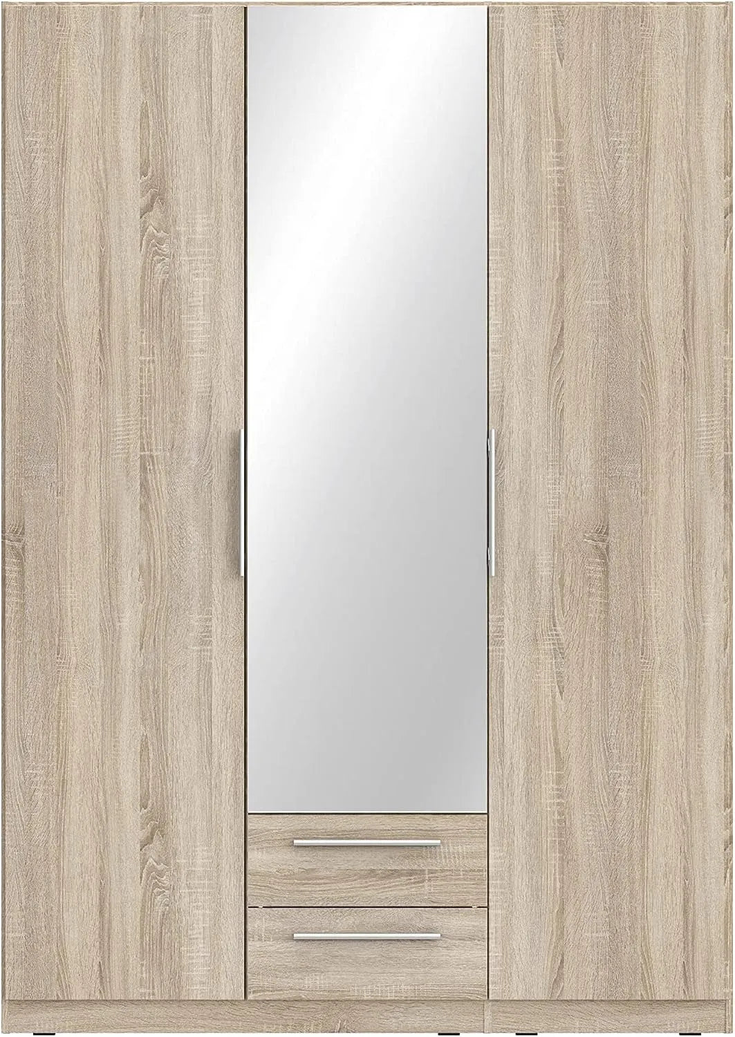 Armoire de rangement: CADIXO, en bois, avec tiroirs, 3 Portes, 2 tiroirs, 150 cm, 213 cm
