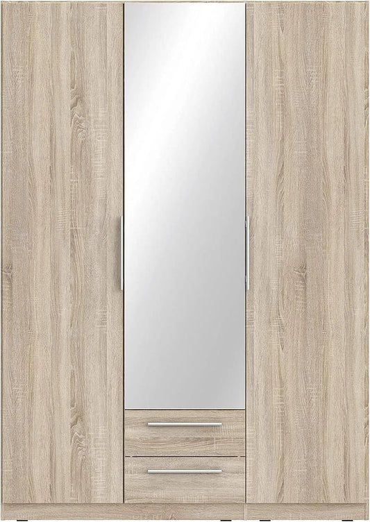 Armoire de rangement: CADIXO, en bois, avec tiroirs, 3 Portes, 2 tiroirs, 150 cm, 213 cm