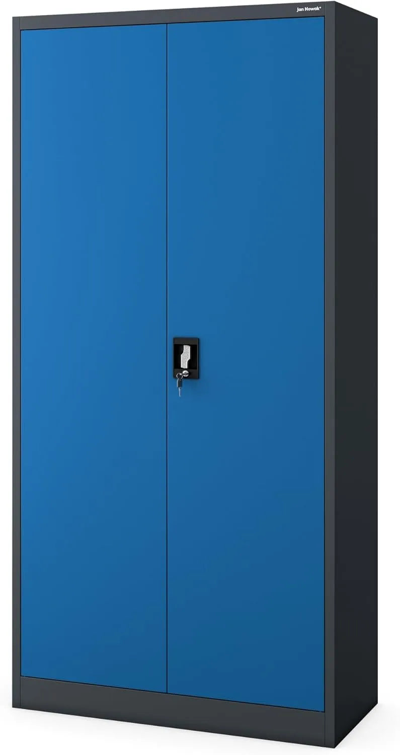 Armoire de rangement – C34, en métal, verrouillable, avec dossier, 185 cm, 90 cm, 45 cm