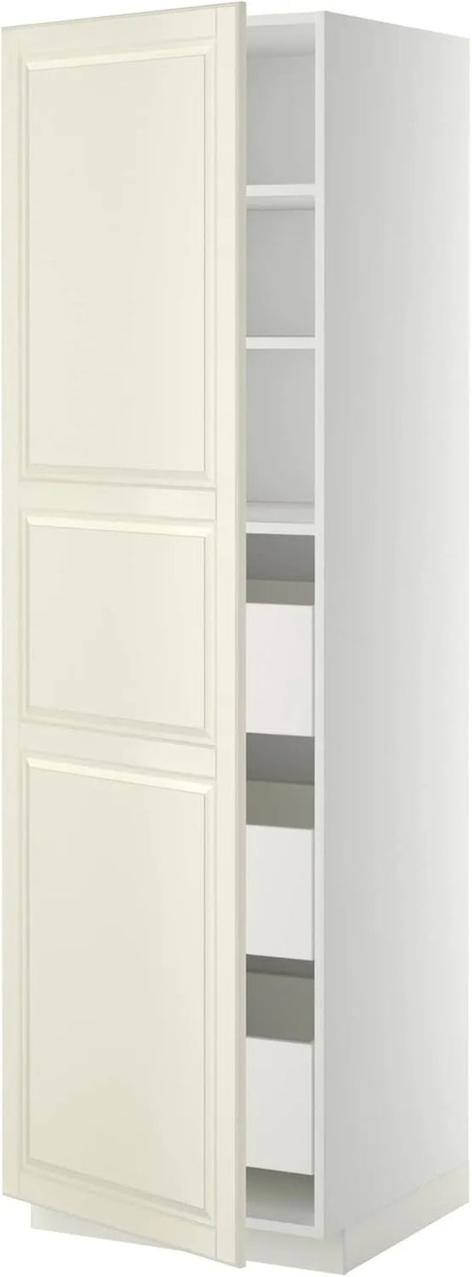 Armoire de rangement: METOD, avec tiroirs, 60 × 60 × 200 cm, blanc