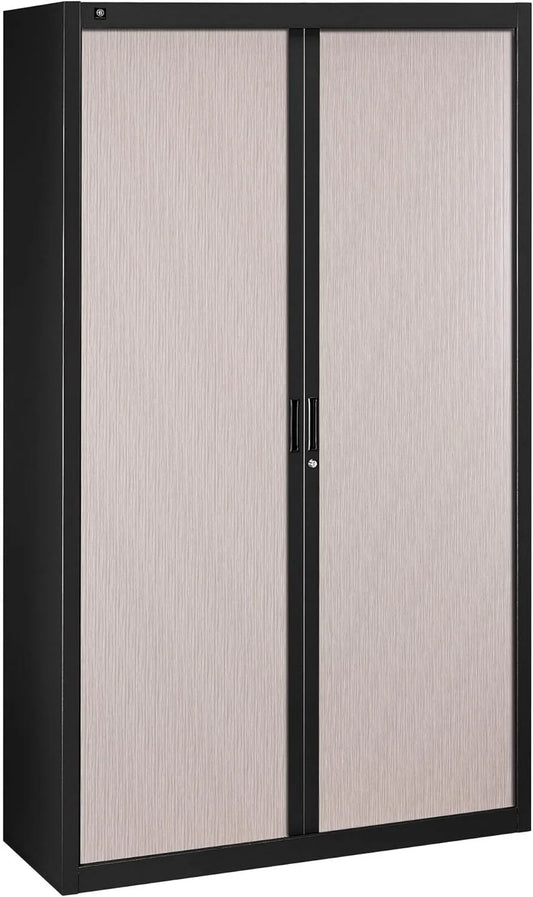Armoire de rangement — 120 cm, gris