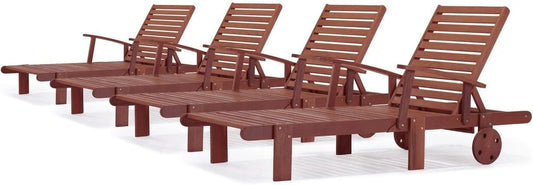 Habitat et Jardin – en bois, Lot de 4, marron