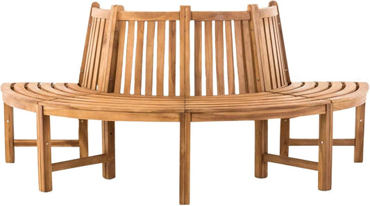 Banc et banquette d'intérieur – en bois, avec dossier, 4 Places, 200 cm