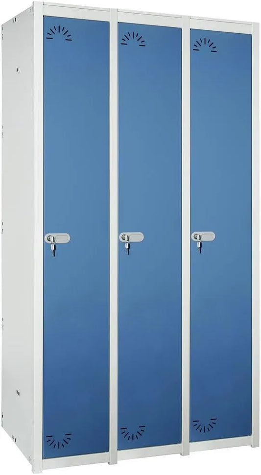 Vestiaire Métallique industrie propre. 1 Porte. 1 Module. 3 Eléments. – P 520, en métal, 1800 mm, 1230 mm, 520 mm