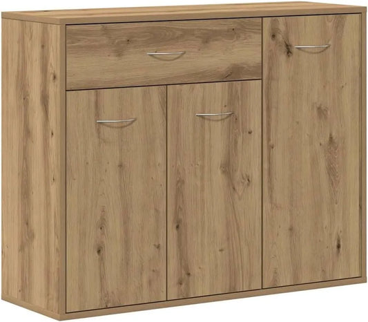 Buffet et meuble de rangement chêne artisanal 88x30x70 cm bois d ingénierie – en bois, 88 × 30 × 70 cm