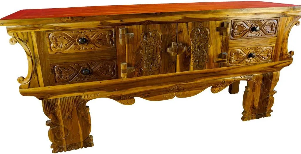 Kinaree Buffet et meuble de rangement en teck massif style bali