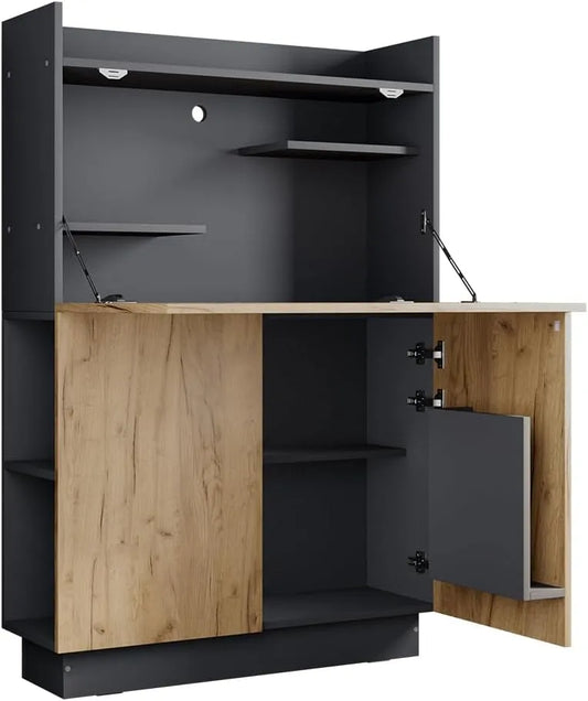 Vicco Bureau et table informatique: 85 × 27cm, anthracite