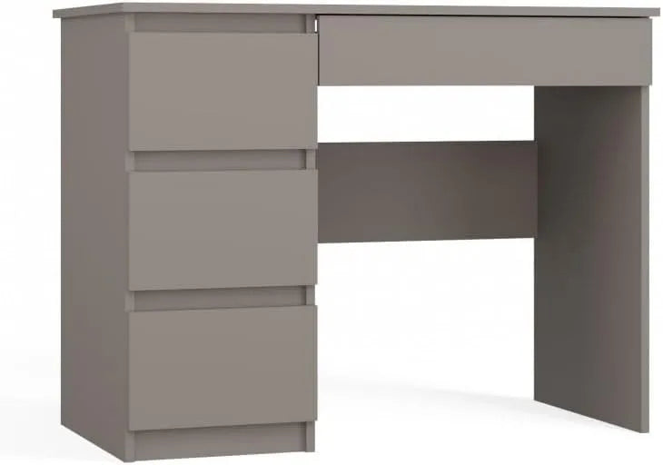 Bureau et table informatique: avec rangement, avec tiroirs, gris