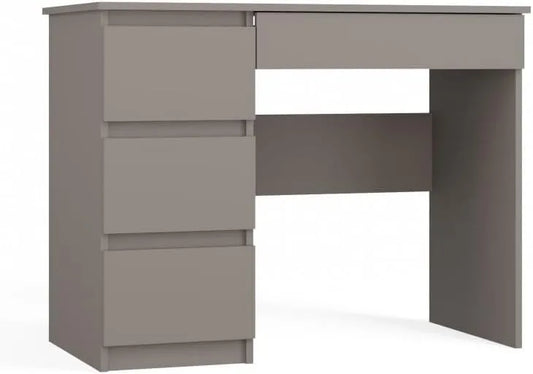 Bureau et table informatique: avec rangement, avec tiroirs, gris