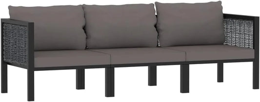 Canapé — avec coussins, 3 places, anthracite