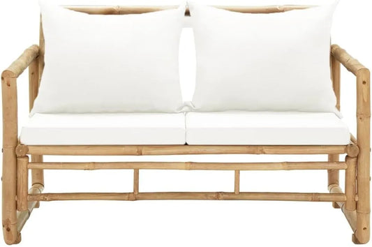 Canapé de jardin et sofa lounge extérieur — avec coussins, 2 Places, 13.8 KG