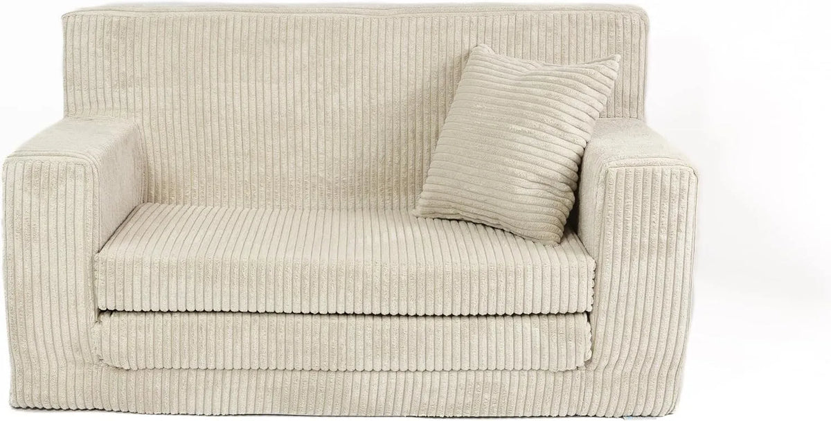 Canapé convertible et canapé-lit – Nombreux, pour enfant, en velours côtelé, rembourrage en mousse, pliable, 83 × 47 × 43 cm