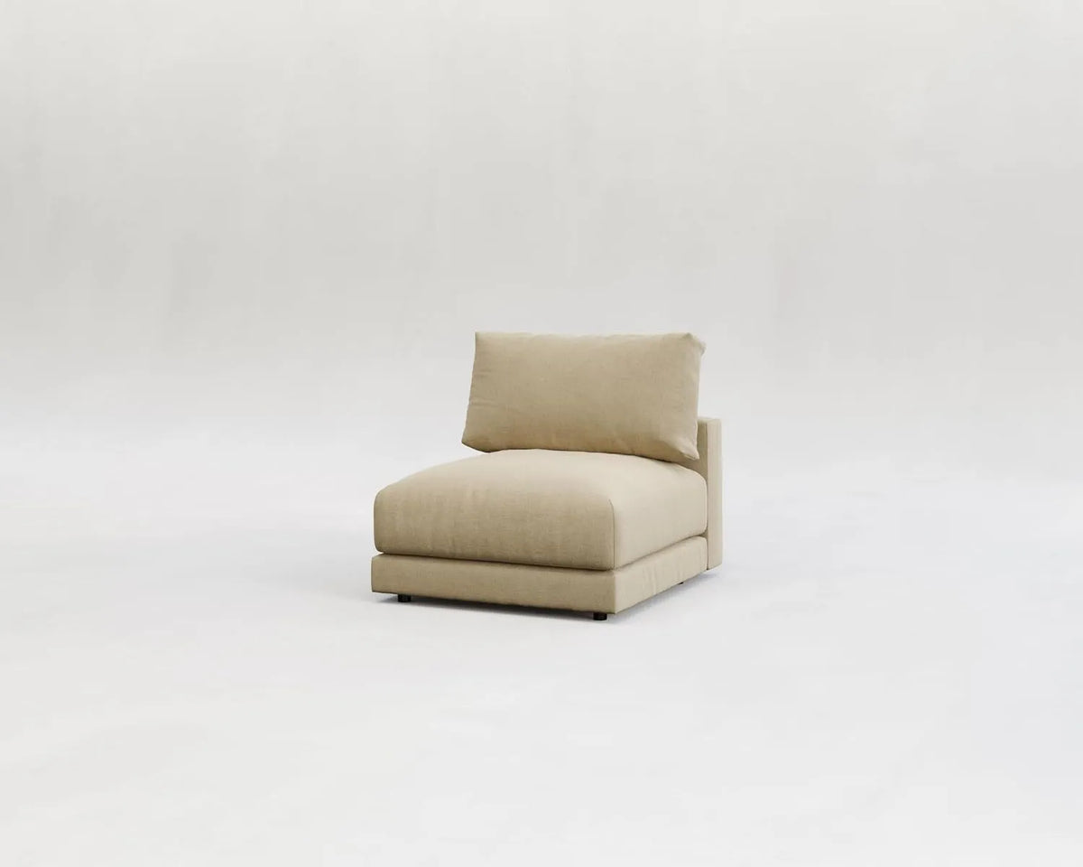 Canapé modulaire: EMME, revêtement en tissu, beige