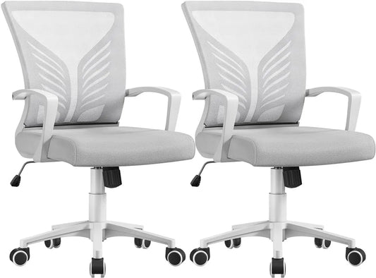 Bureau et table informatique: respirant, réglable, avec roulettes, aération en maille, 2 pièces, 136kg, gris, inclinable