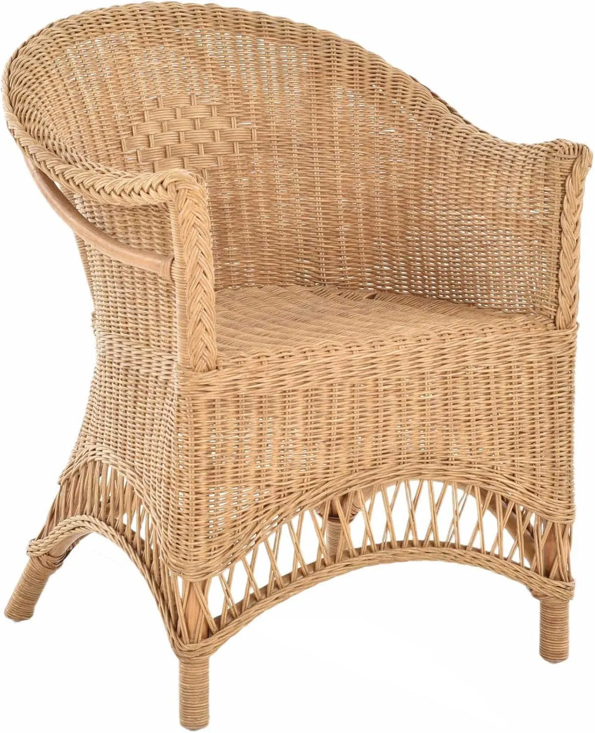 korb.outlet Fauteuil et chaise rembourrée en rotin tressé maison de campagne
