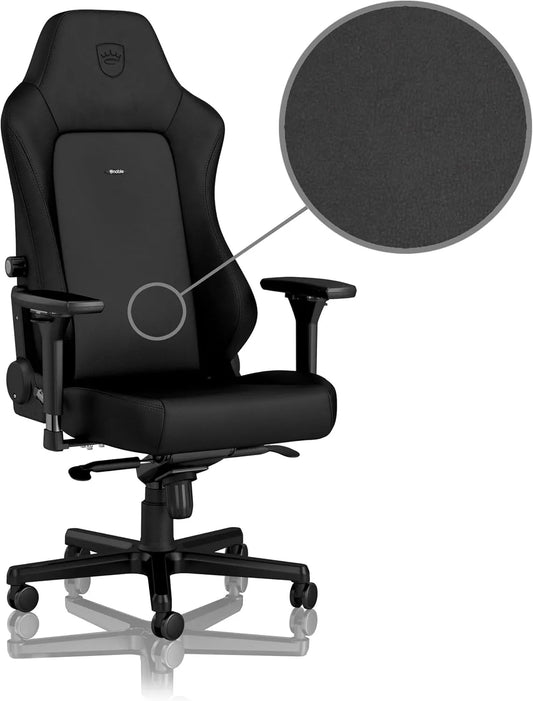 Bureau et table informatique – en cuir, pour gaming, noir