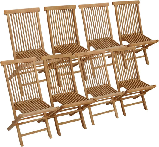 Chaises de jardin: Lot de 8