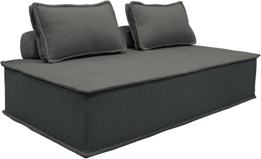 Canapé modulaire: revêtement en tissu, avec chauffage, 2 Places, gris