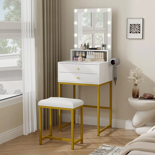 Armoire de rangement – YUSING, avec rangement, avec tiroirs, réglable, affichage LED, 2 Tiroirs, blanc