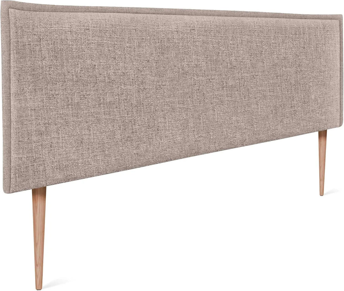 Tête de lit en Lin Naturel uni avec Bordure tête – 160 × 105cm