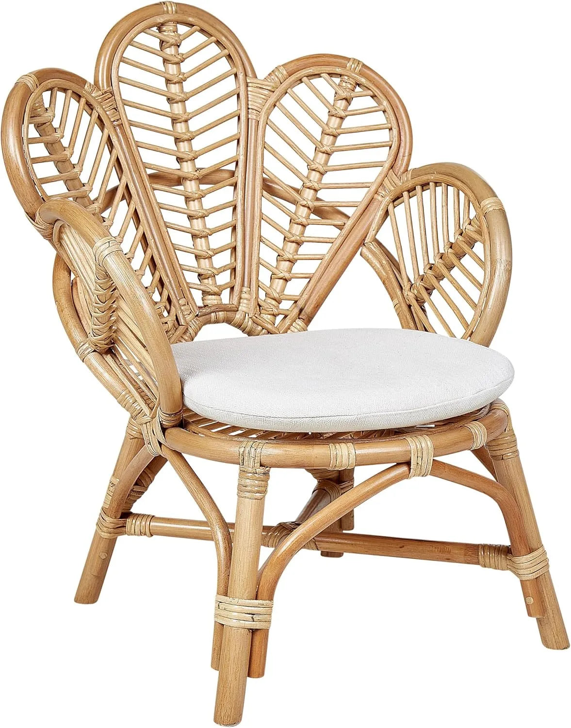 Chaise — pour enfant, en résine tressée
