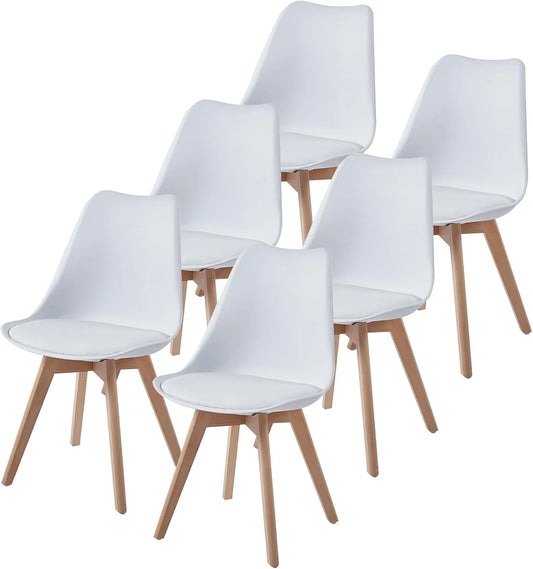 Bureau et table informatique — en bois, Lot de 6, blanc